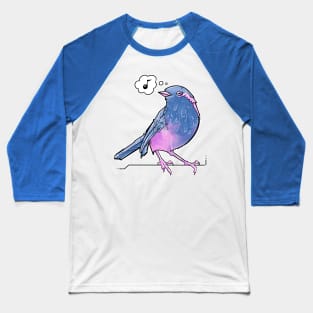 blue and pink songbird Baseball T-Shirt